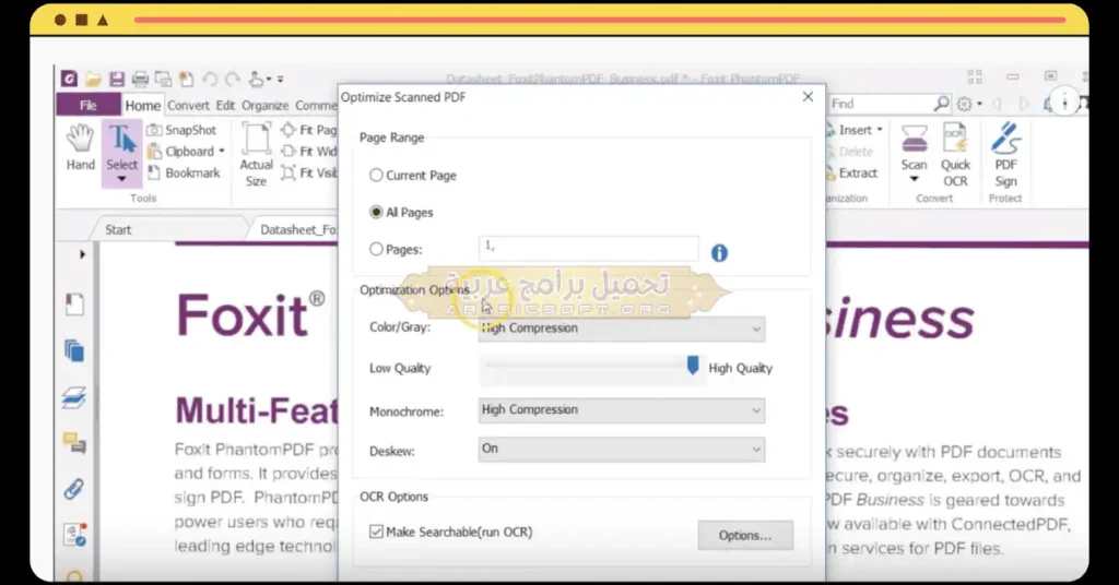 الملفات عبارة عن صور PDF محولة باستخدام برنامج Foxit PhantomPDF.