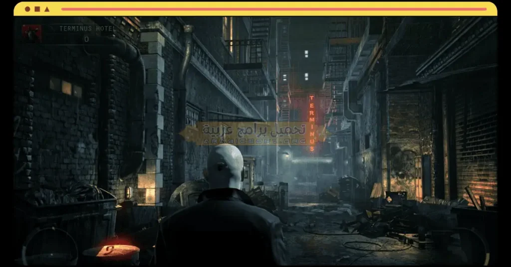 في هذه الصورة، يستعد الرجال لمطاردة المهمة الثانية من لعبة هيتمان