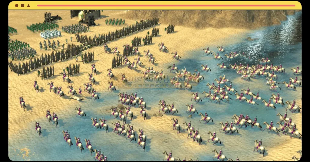 في هذه الصورة، يقاتل الجنود معه