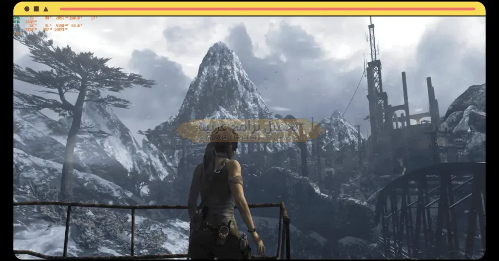 في هذه الصورة، وصلت الفتاة إلى وجهتها النهائية في مهمة تومب رايدر