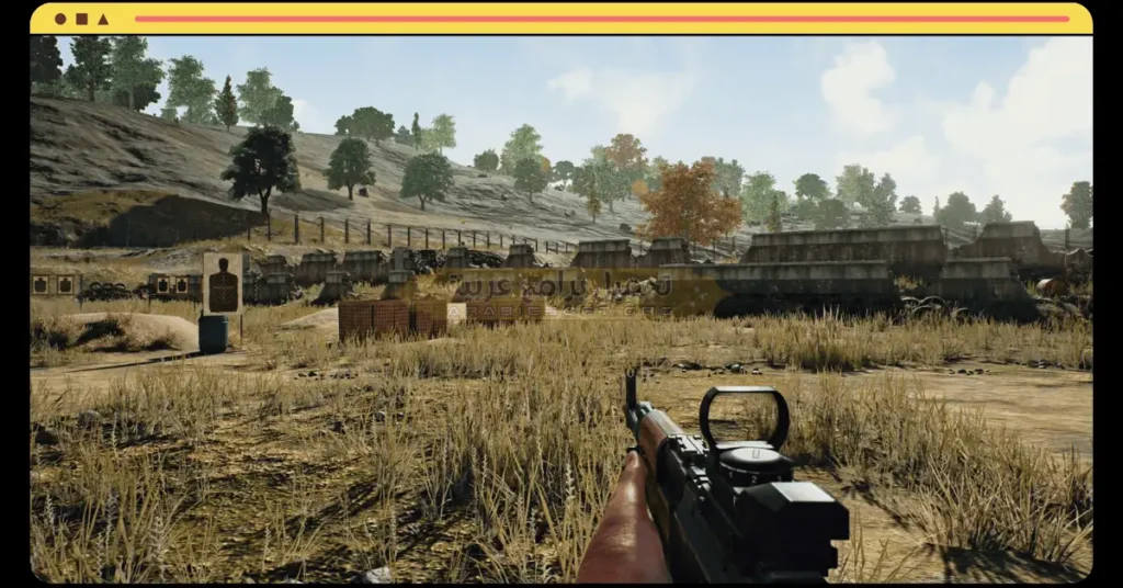 في هذه الصورة يظهر هجوم اللاعب باستخدام بندقية Kar98 في لعبة PUBG Lite.