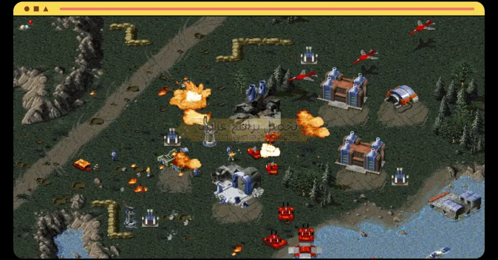 في هذه الصورة التي تُظهر الفريق الآخر في لعبة ريد أليرت 1.